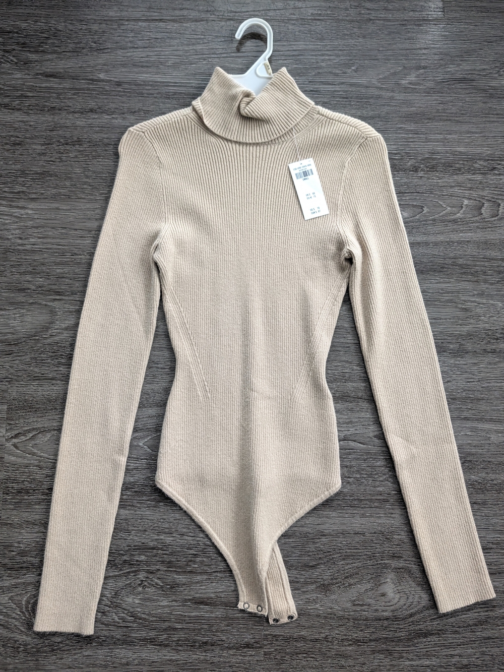 NWT Abercrombie SweaterTurtleneck Beige Bodysuit